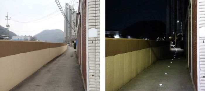 양우내안에 아파트 가는길 표지병 설치 사진