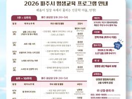  2026년 파주시 탄현면 ‘일생일대 평생학습’ 교육 실시 기사 이미지
