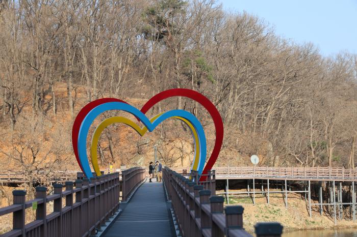 봄빛 따라 걷는 공릉호수…밤을 기다리는 산책길